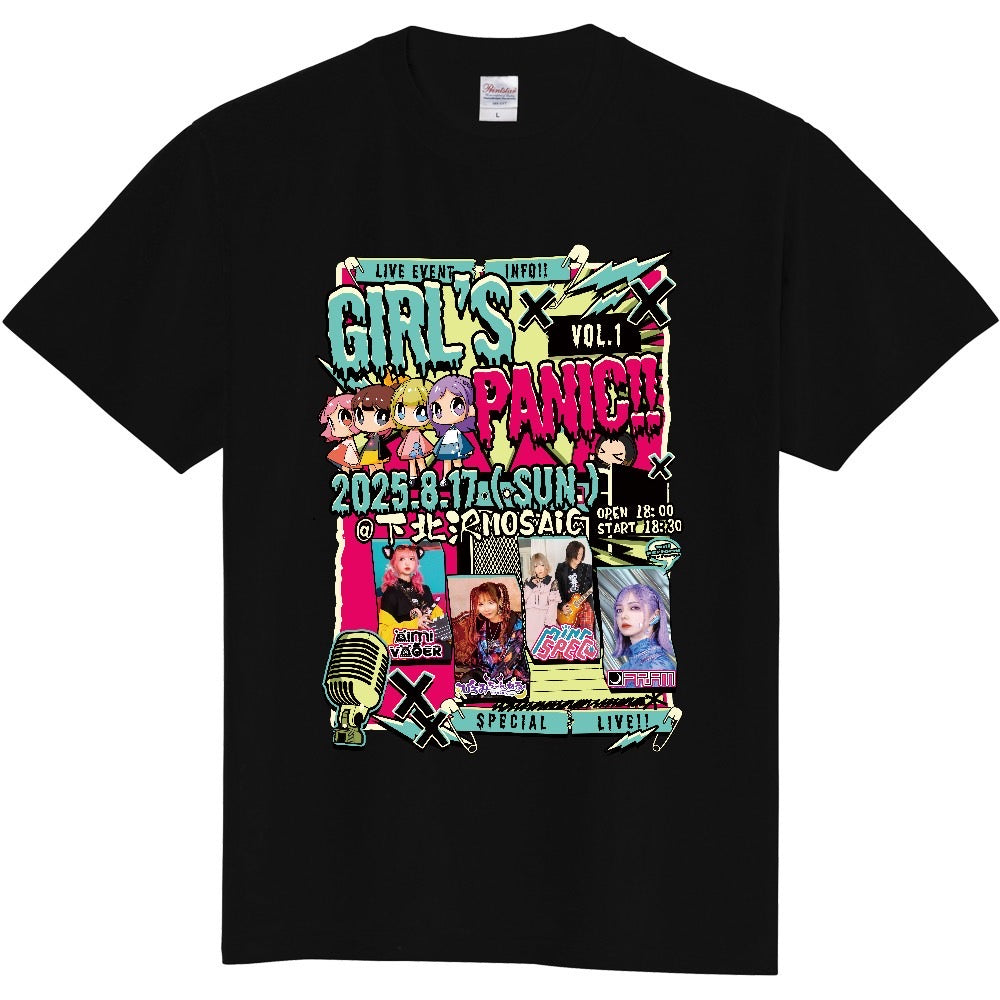 2025.8.17「GIRL’S PANIC!! vol.1」ライブ限定Tシャツ